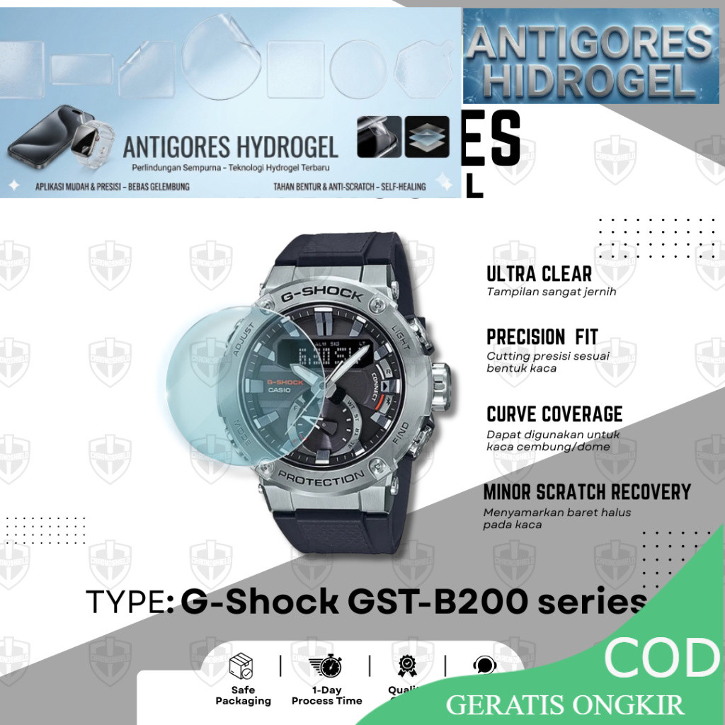 Anti Gores Hydrogel untuk G-Shock GST B200 Gshock GST-B200