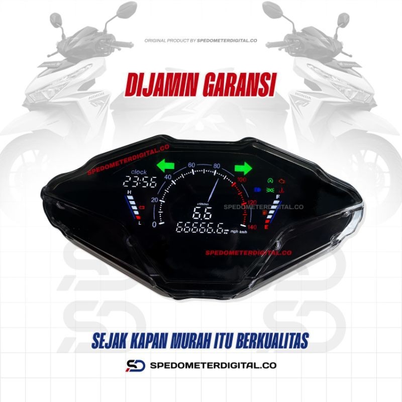 Spedometer Digital Vario 125 LED