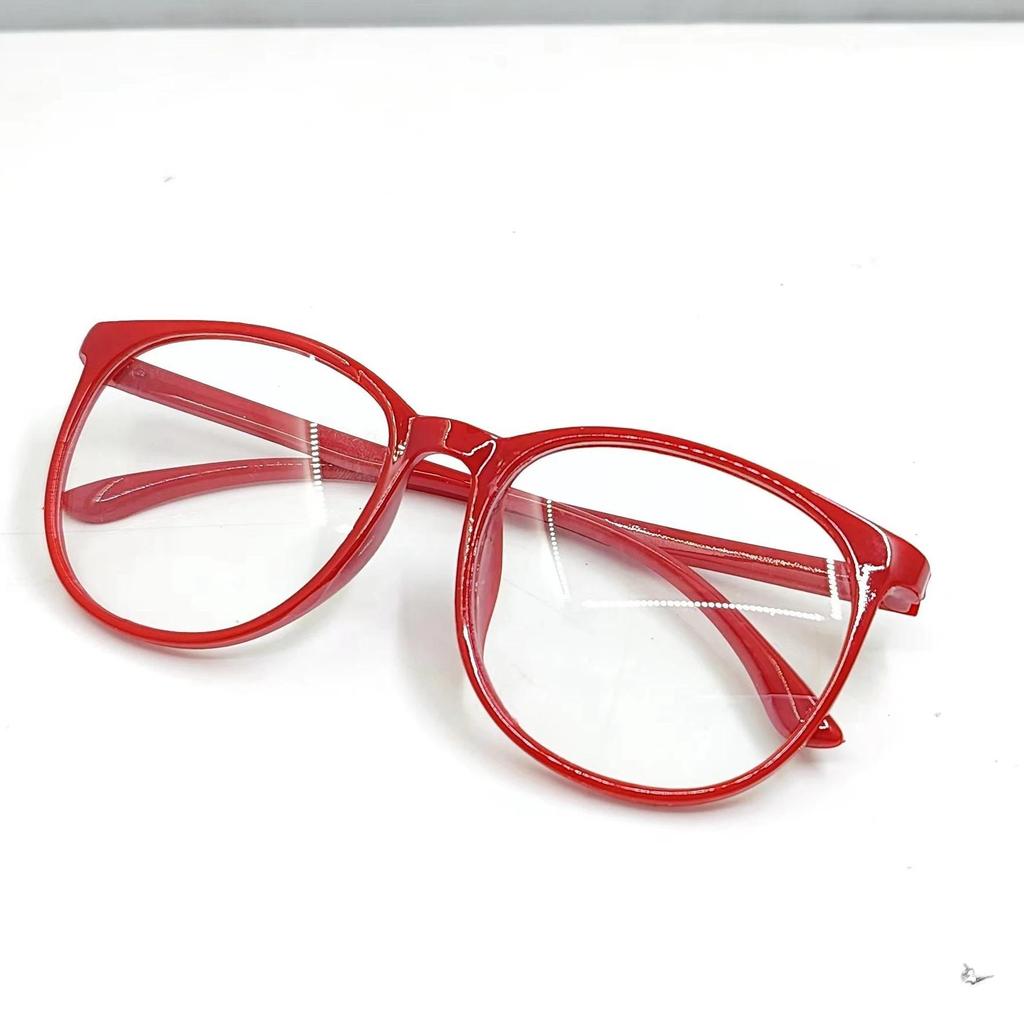 Kuriyama Mirai Cosplay Big Red Frame Glasses Plastic Glasses