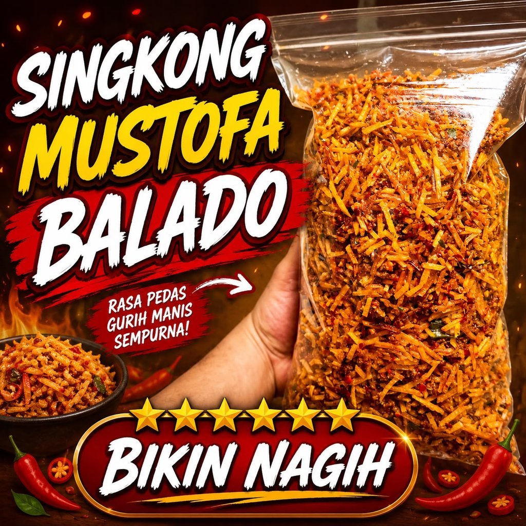 Singkong Mustofa 200gr Krispy
