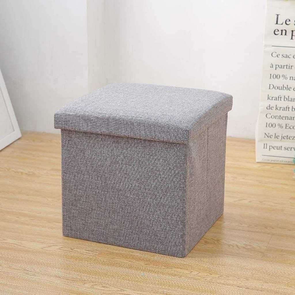 SOFA KOTAK PENYIMPANAN BARANG FOLDABLE STORAGE BOX BENCH OTTOMAN
