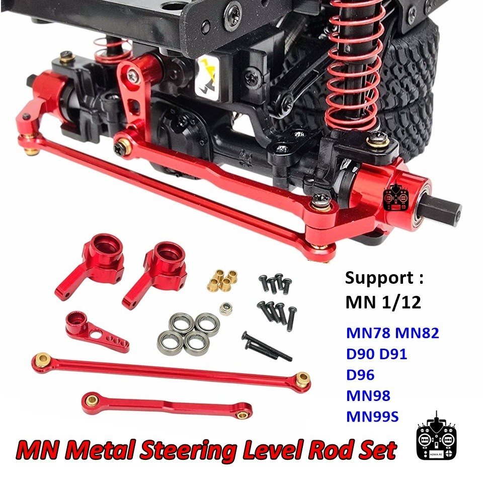 FERTUSHOP  Metal Steering Level Kit set MN78 MN82 D90 MN99S RC Car Hobby