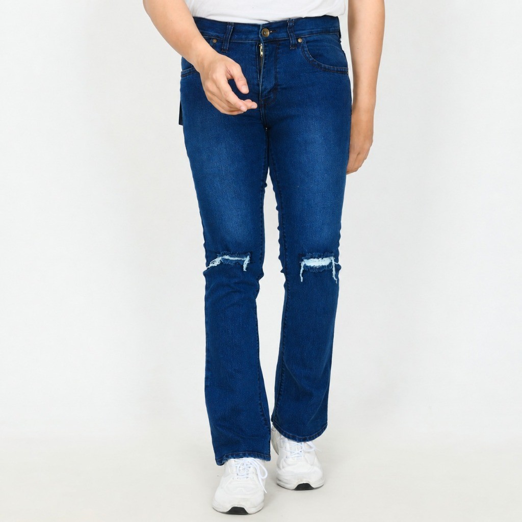CELANA PANJANG CUTBRAY SOBEK BIOWASH PRIA DEWASA by CENTULA OF DENIM BADJATEX DENIM STRETCH UK 27-34
