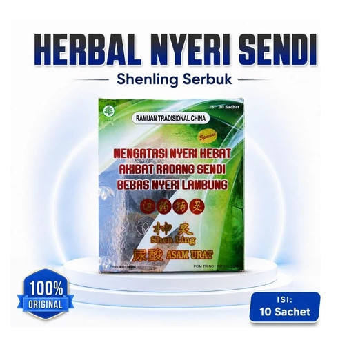 ORI YAW HERBAL SHEN LING ASAM URAT 100% HALAL BPOM SHEN LING Herbal Original asam urat tanpa nyeri l