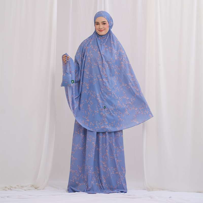 Tatuis Haniyah Amira Travel Tiara  Mukena - Blue
