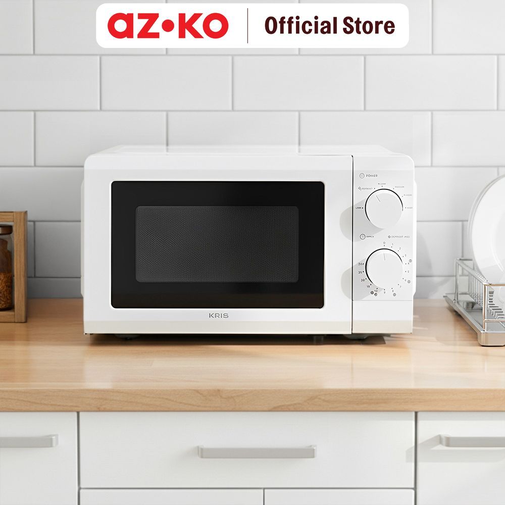 AZKO Kris Microwave Low Watt 20 Liter - Putih Pemanas Makanan Microwave Oven Microwave Pemanas Cepat