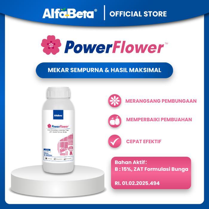 NS Pupuk Pemacu Bunga / Powerflower / Pupuk / Alfabeta/ 500ML 30ML ini - PF500ml TERBAIK