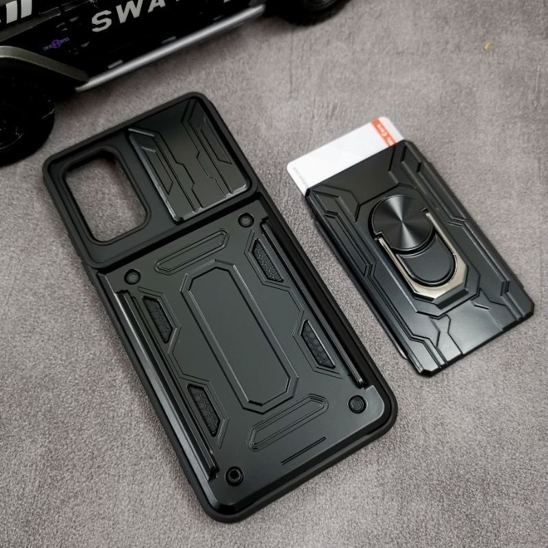 Oppo A54 4G - CardX Flip Lens Card Ring Armor Case Shockproof