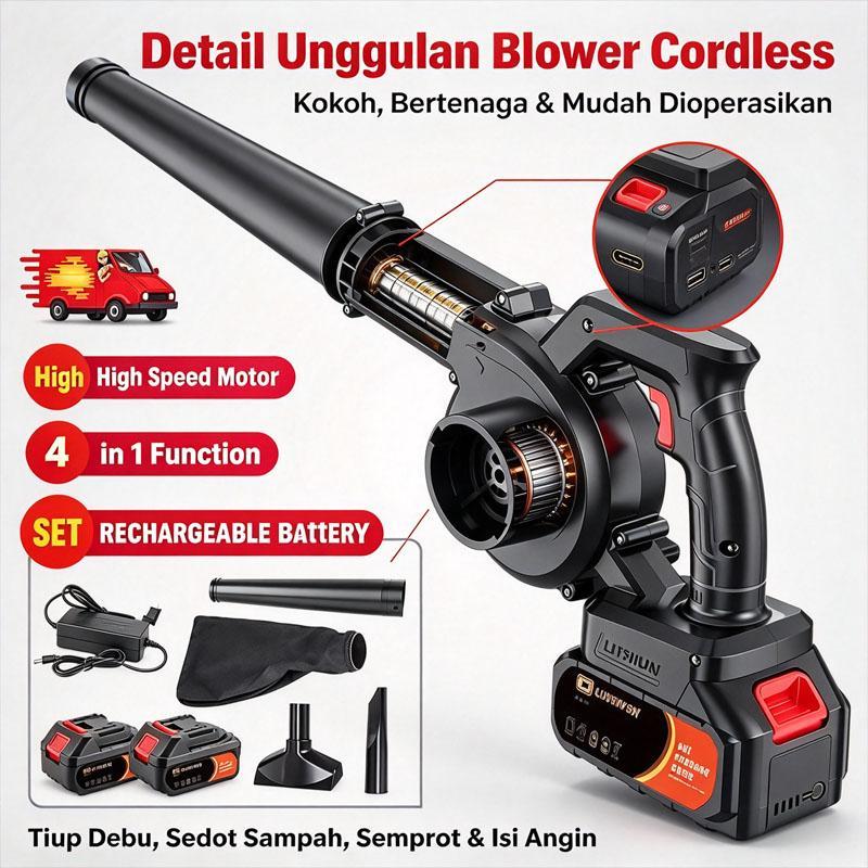 NEW-Mesin Blower angin 998VF/blower angin/blower portable/blower baterai/blower cordless/blower