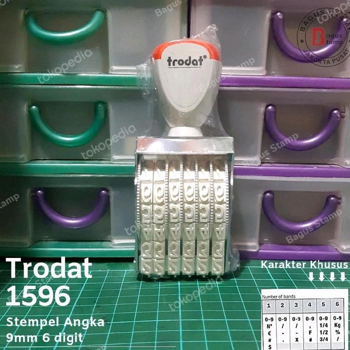 

MUMPUNG PROMOStempel Angka Manual 6 Digit 9mm Trodat 1596 bisa untuk Tanggalan media Kertas Plastik Manual Classic Bak Terpisah - Stempel SAJATERLARIS