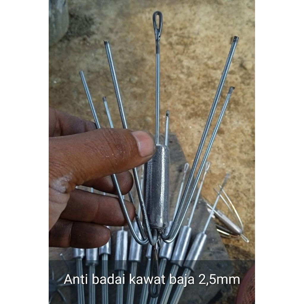 jangkar pancing anti badai drone fishing ( jangkar balik otomatis ) besi baja kaku
