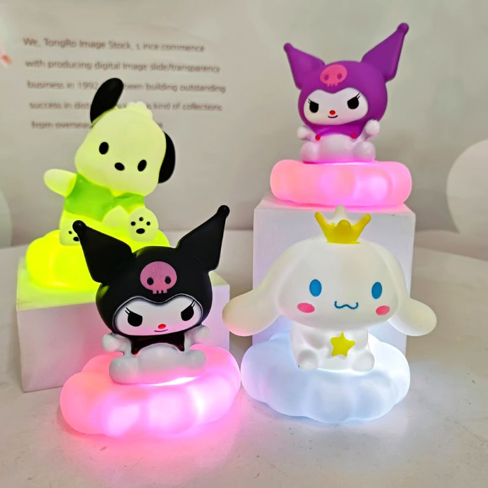 6458 Topper Kue 3D Karakter Lucu / Hiasan Kue Patung Figurin Lampu / Ornamen Kue Cloud Lucu / Topper