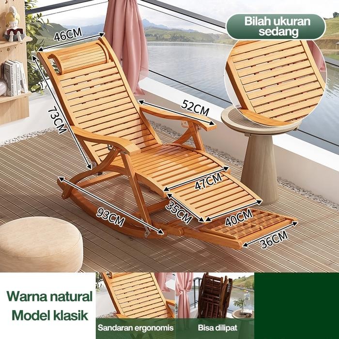 PROMOLOVE kursi lipat speeds Kursi Goyang Kursi Santai Kursi Sofa Multifungsi 3 in 1 Kursi Tidur Rua