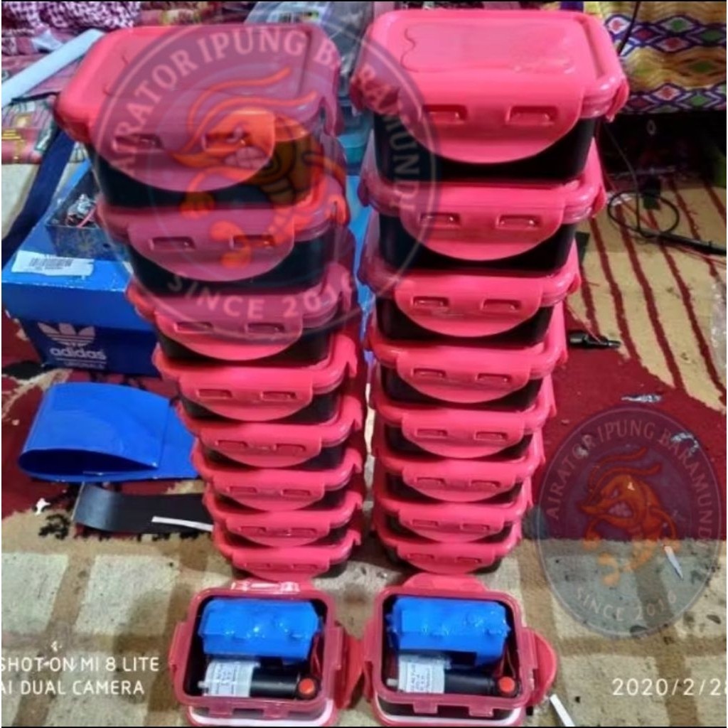 HALHIMAH Airator aerator charger casan 104 box anti air tahan 40 jam Garansi 1 Tahun