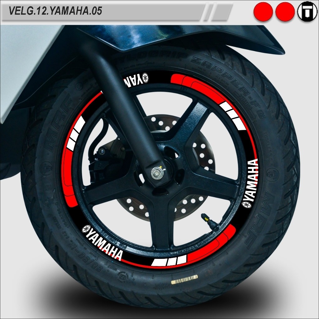 STICKER VARIASI VELG MOTOR SEMUA TYPE RING 12 YAMAHA VELG.12.YAMAHA.05