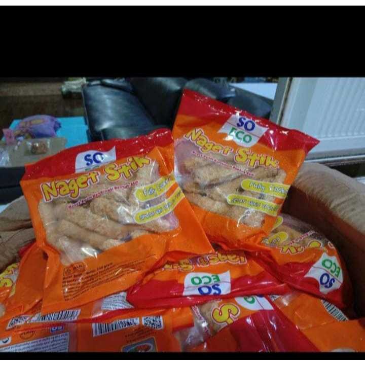 So Eco Nugget Stick 250gr - Naget Ayam Frozen Food Halal, Enak & Praktis, Cocok Lauk & Cemilan Anak