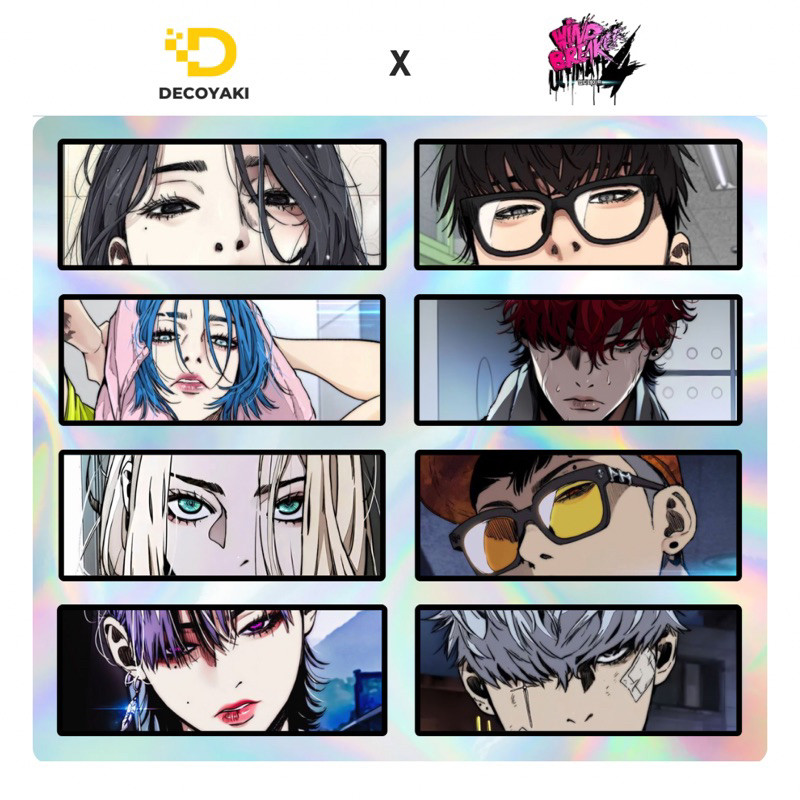 Sticker Slap Hologram Webtoon Wind Breaker, Stiker Hologram Wind Breaker Webtoon, Stiker Wind Breake
