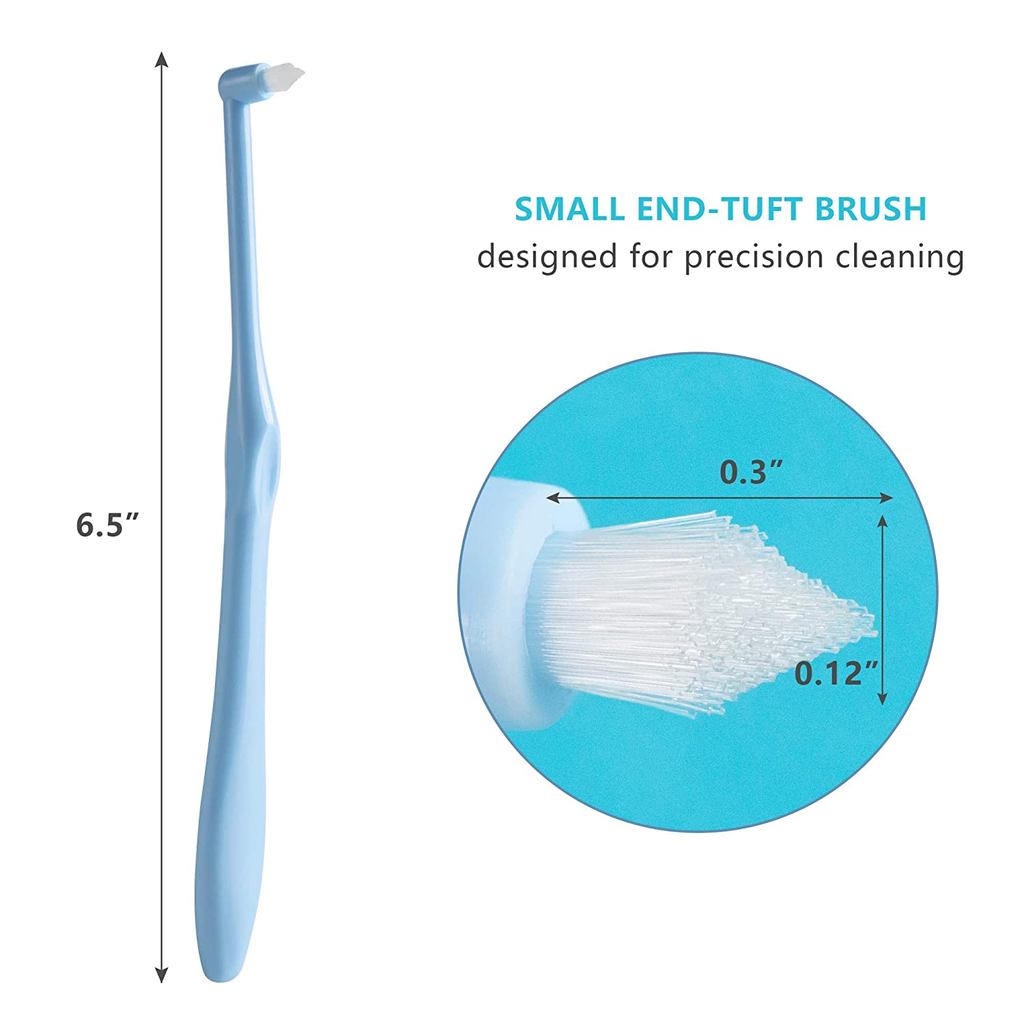 1/4 Pcs Toothbrush Interspace Brush End-tuft Tapered Toothbrush Soft Trim Toothbrush Wisdom Gap Brus
