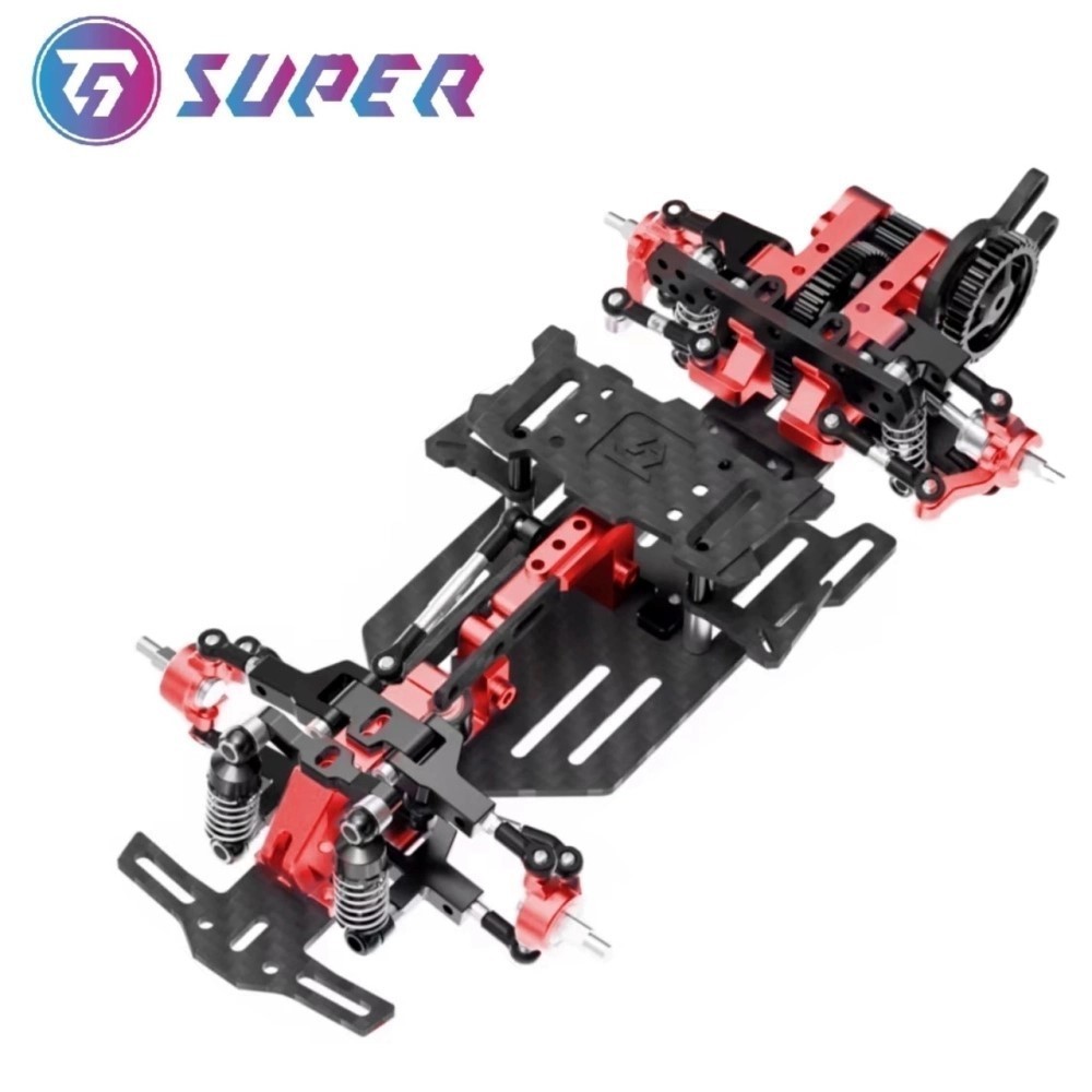 TG SUPER RAN (RED) 1/24 RWD MINI DRIFT CHASSIS KIT #TGS-RAN-R