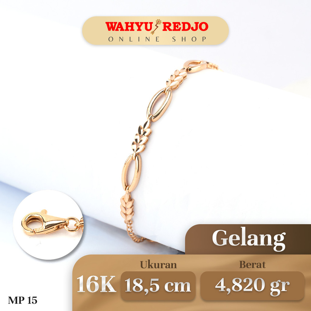 Gelang Emas Kadar 16K Wahyu Redjo GL-16K-29499640-PMR