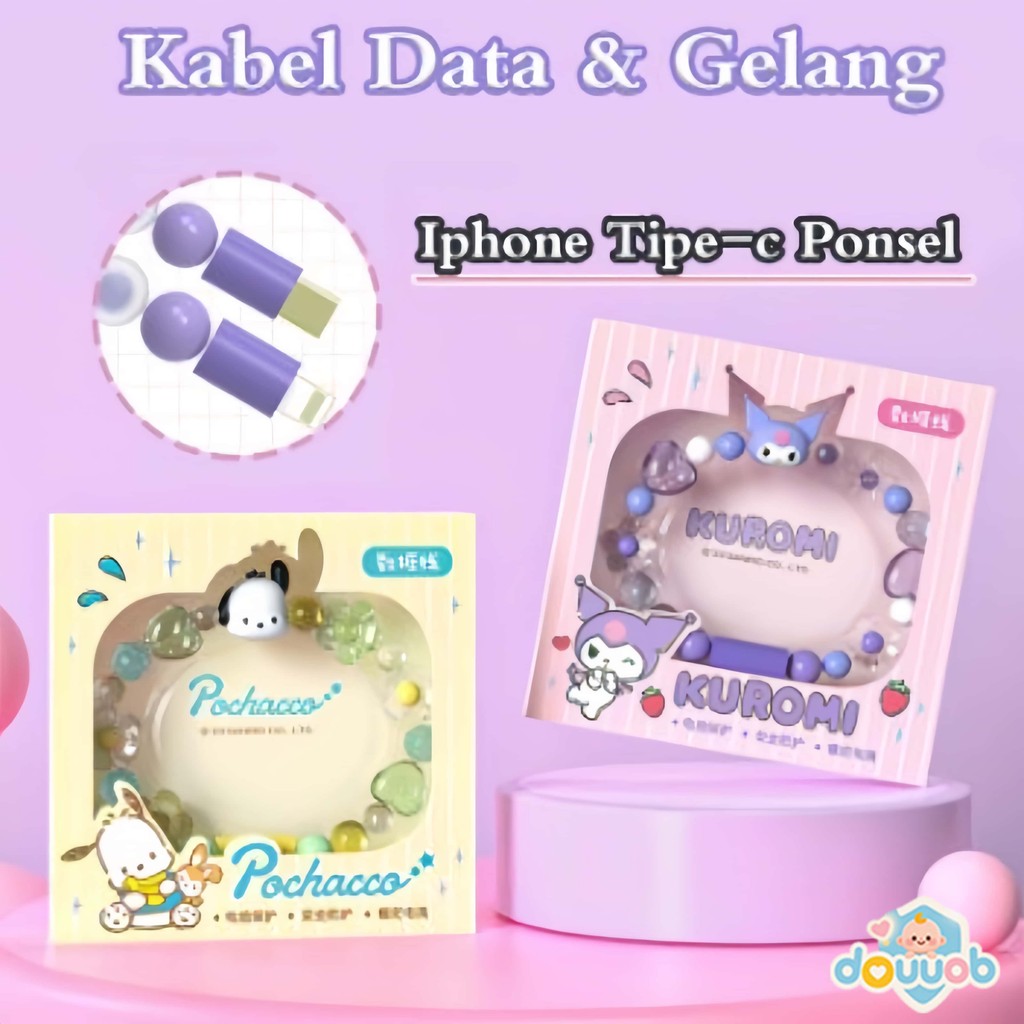 Kabel Data/Gelang/Kabel Pengisi Daya Ponsel Iphone Dan Type-C, Kabel Pengisi Daya Gelang Pasangan Ma