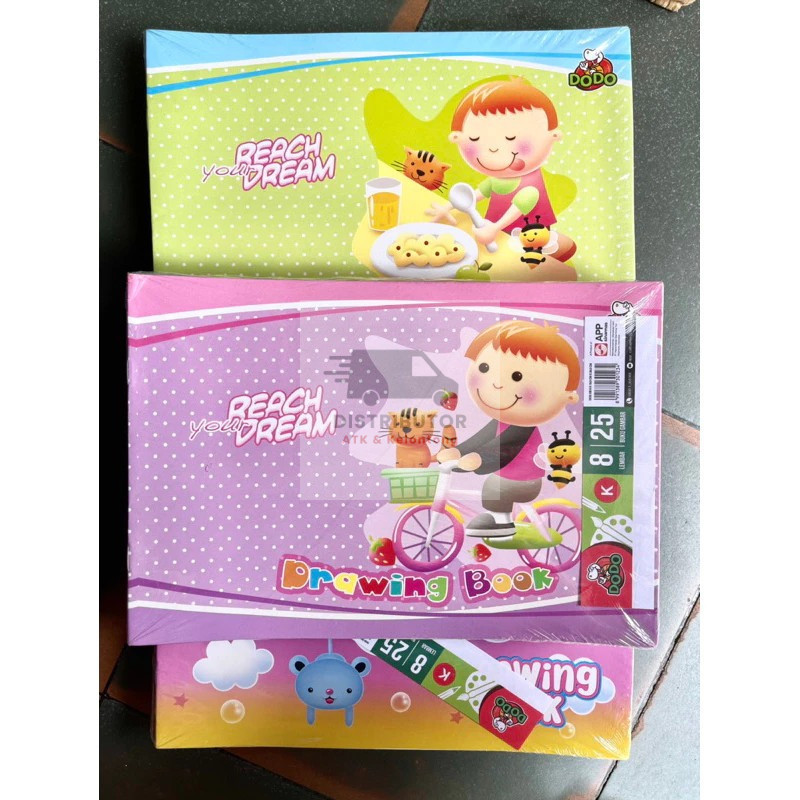 [Isi 25] BUKU GAMBAR DODO Kecil Drawing Book Isi 8 Lembar Menggambar