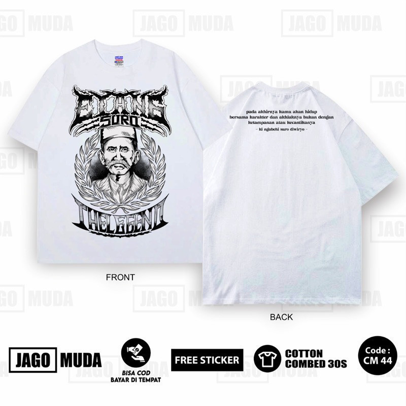 KAOS EYANG SURO THE LEGEND OF SETIA HATI / KAOS SEDULUR TRAH SETIA HATI EYANG SURO