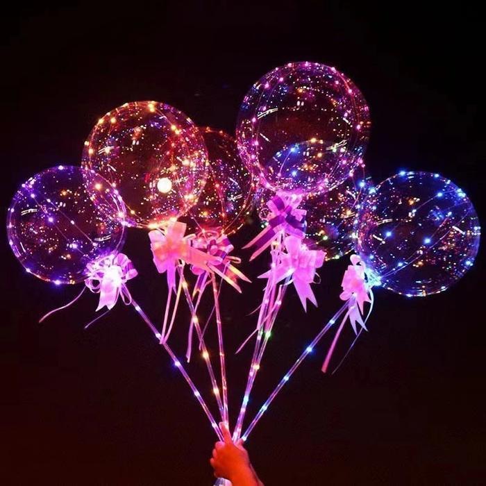 Balon LED Rainbow warna warni Party