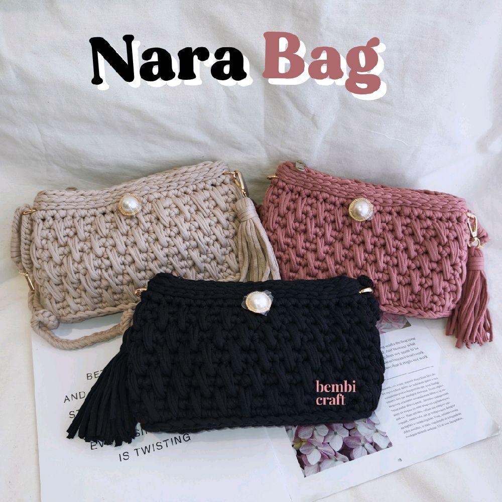 TAS NARA BY BEMBI CRAFT Tas Rajut Korea Tas Rajut Bali Tas Rajut Pantai Tas Rajut Unik Lucu Estetik