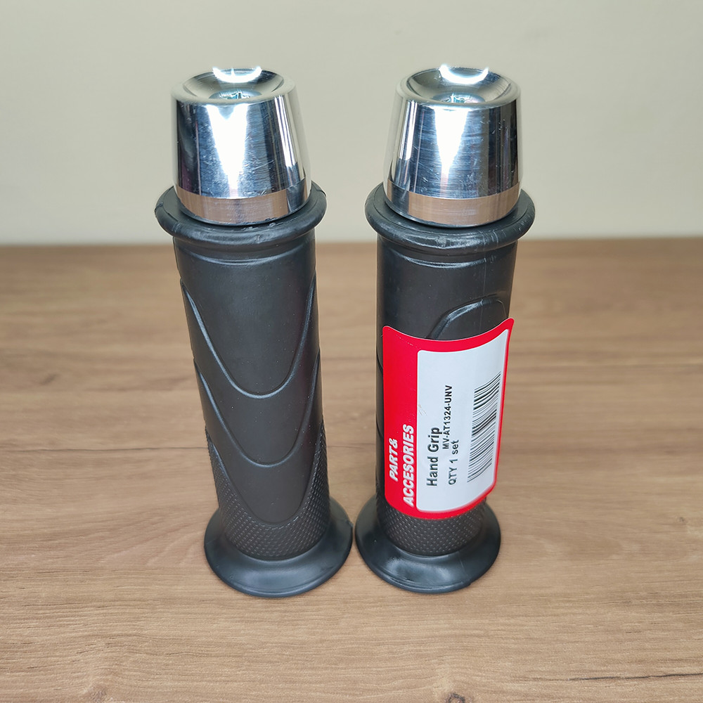 Paket Murah handgrip honda set bandul jalu stang chrome model pcx universal Grip Honda semua motor B