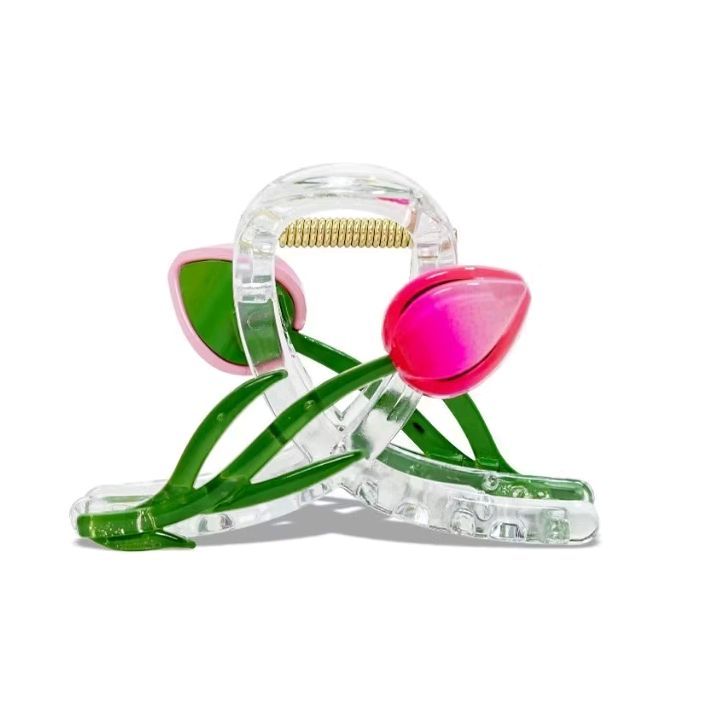 Jedai Bunga Tulip Besar /Jepit Rambut Bunga Tulip  Hair Clips