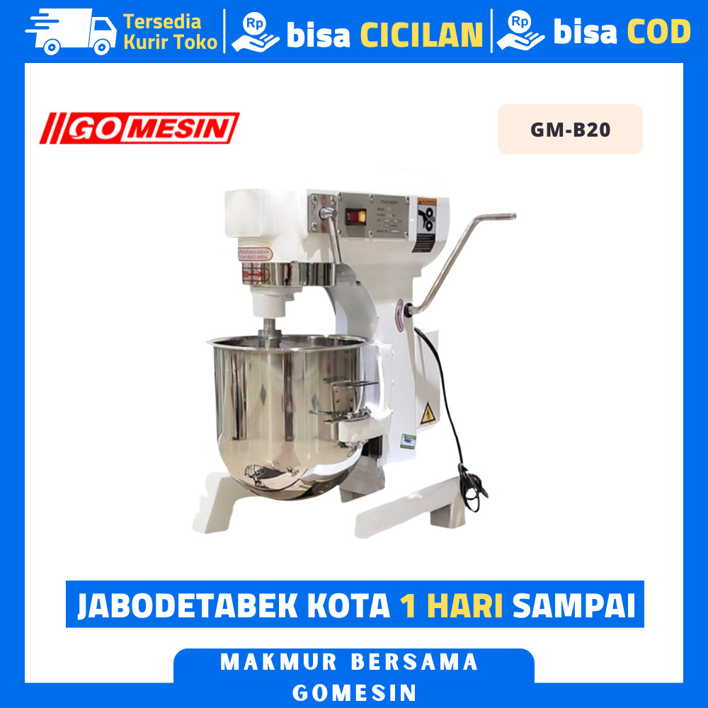 Planetary Mixer 20 Liter Getra B 20Hj B-20Hj B20Hj Mixer Roti 20 Liter Garansi Resmi