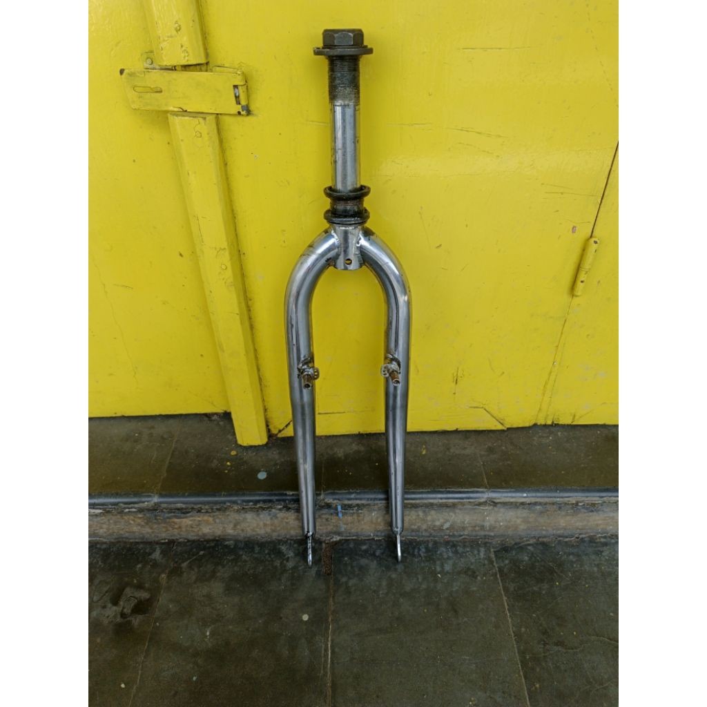 fork sepeda mtb 26 stainless antiq second