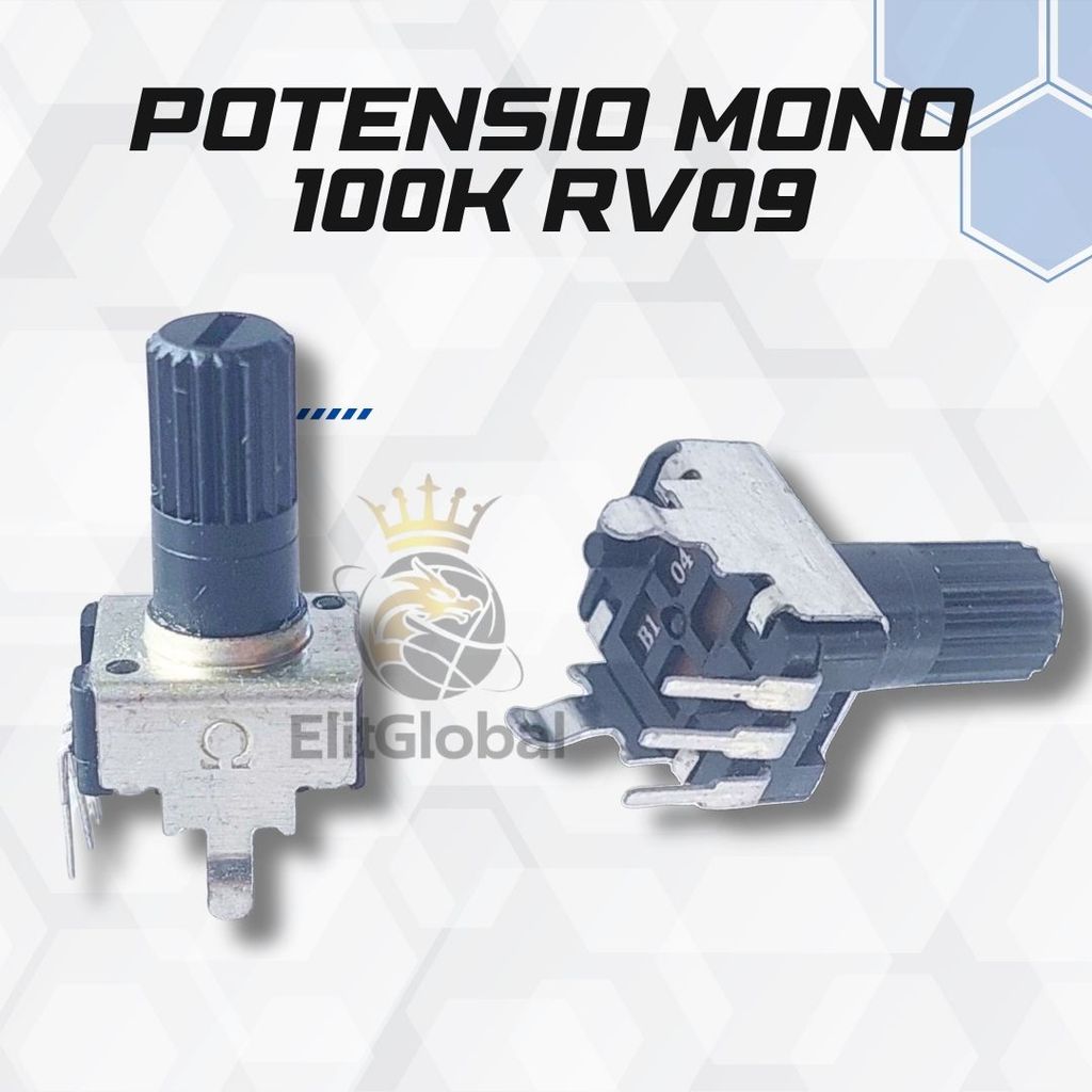 Potensio Mono 100K RV09 – Potensiometer 100K Ohm