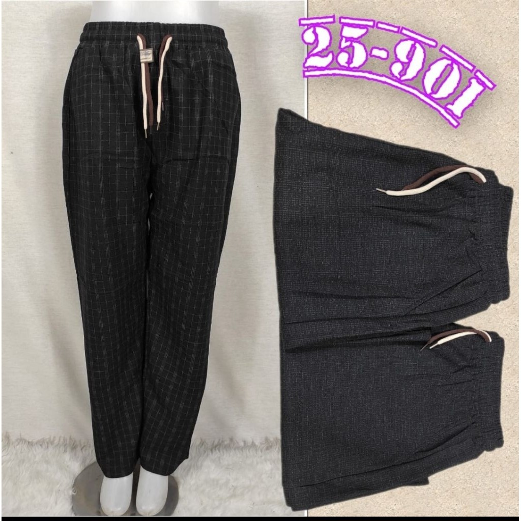 Celana polos, kotak dan salur MAWI pinggang tali serut terbaru ukuran jumbo best seller . 88