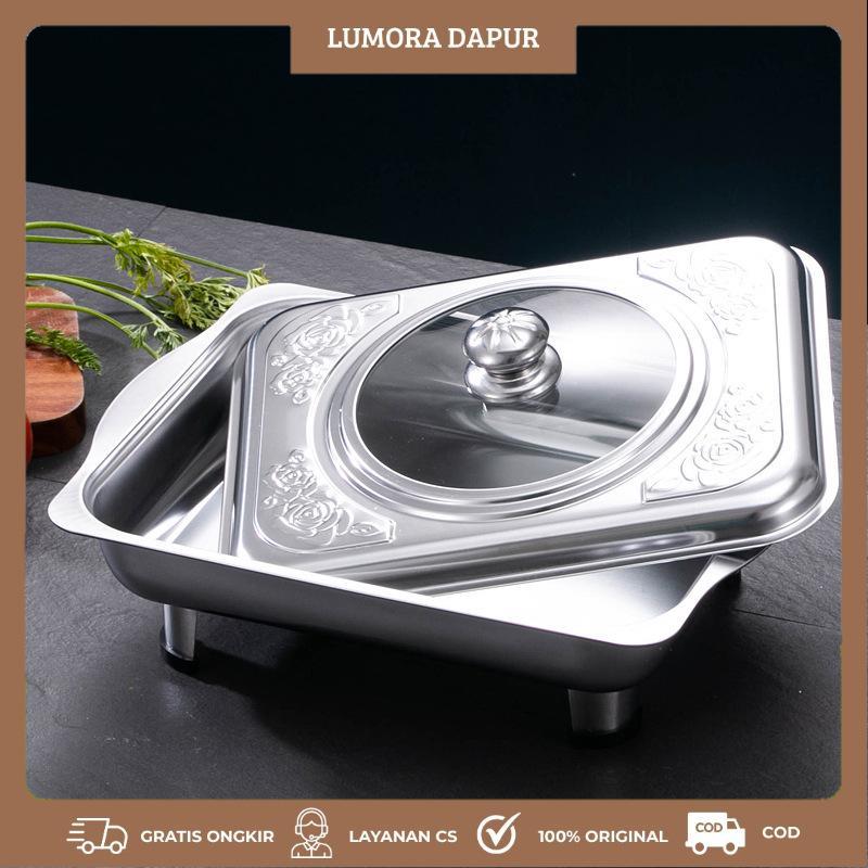 Tempat Prasmanan / Wadah Prasmanan / Tempat Prasmanan Stainless / Prasmanan Set Stainless