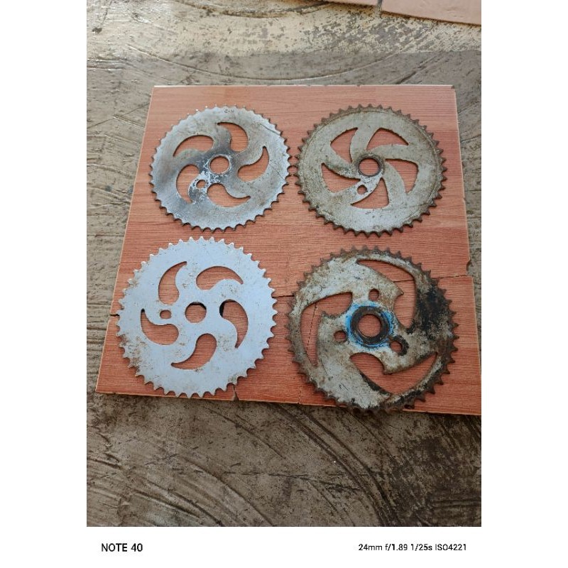 chainring sepeda bmx jadul besi antiq
