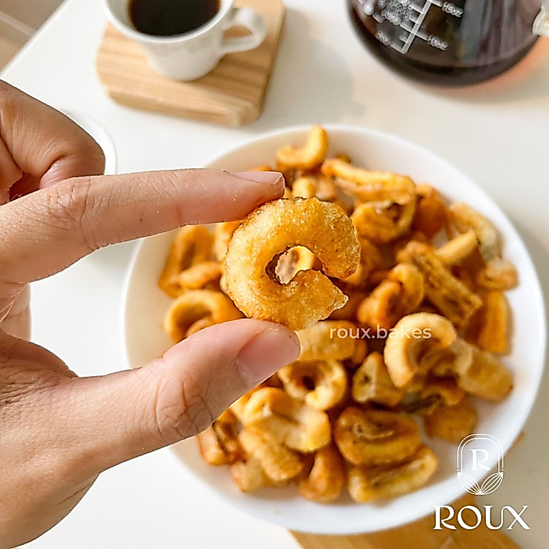 Kilua_Kitz07 Roux Fruit Crunch Rambak Buah Pisang 75G Premium Enak Sehat Healthy Snack Tanpa Gula