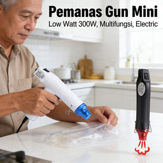Alat Heat Gun Multifungsi Mini Low Watt 300W Electric Gun Pemanas Mini Gun Heat