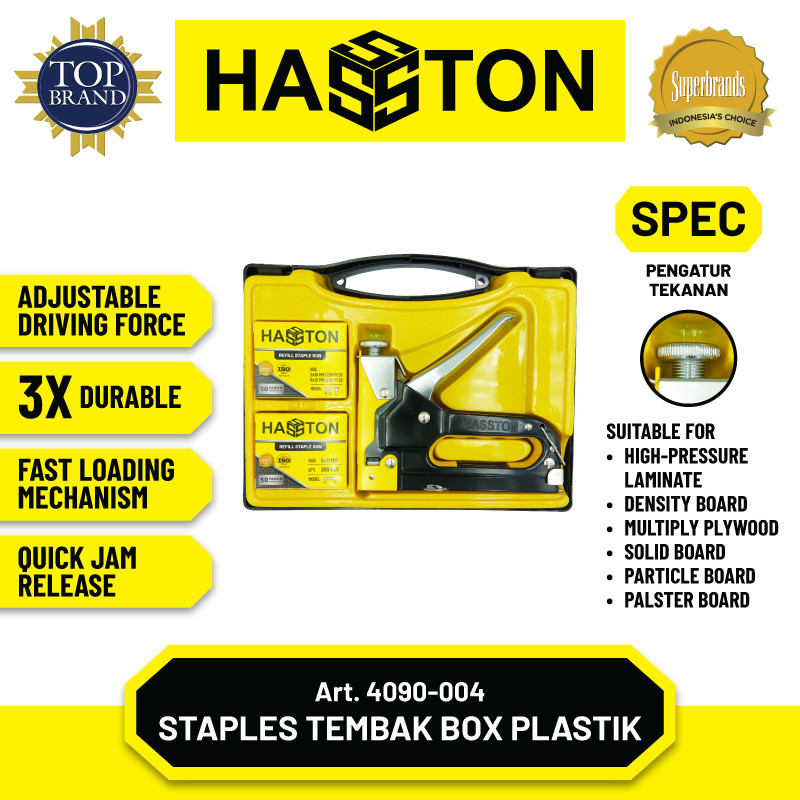 ( HASSTON ) STAPLES GUN / STAPLES TEMBAK BERBAGAI MACAM PILIHAN