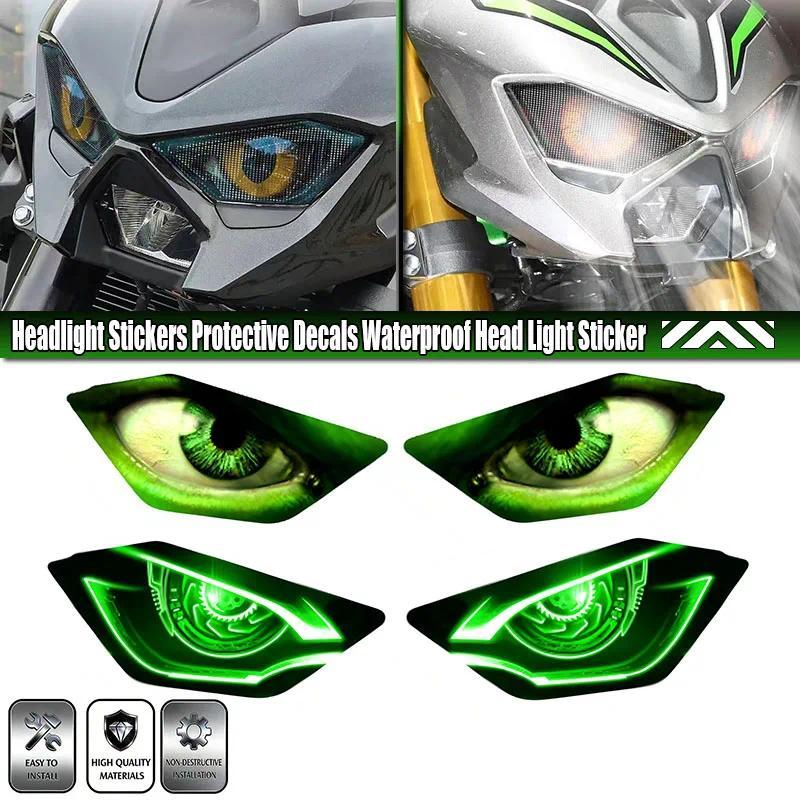 Motorcycle Headlight Stickers Protective Decals Waterproof Head Light Sticker Fit For Z900 Z 900 z90