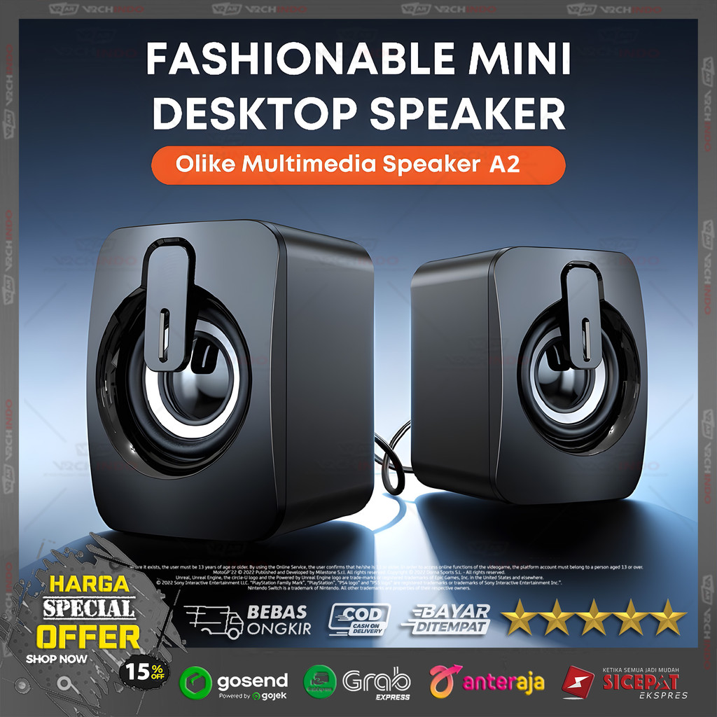 Speaker Mini / Speaker USB / Speaker Komputer Desktop Multimedia Stereo Plug & Play High Quality 