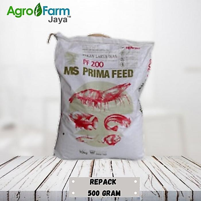 Pakan Pelet pf 200 Larva Ikan dan Udang Kemasan Repack 500 Gram