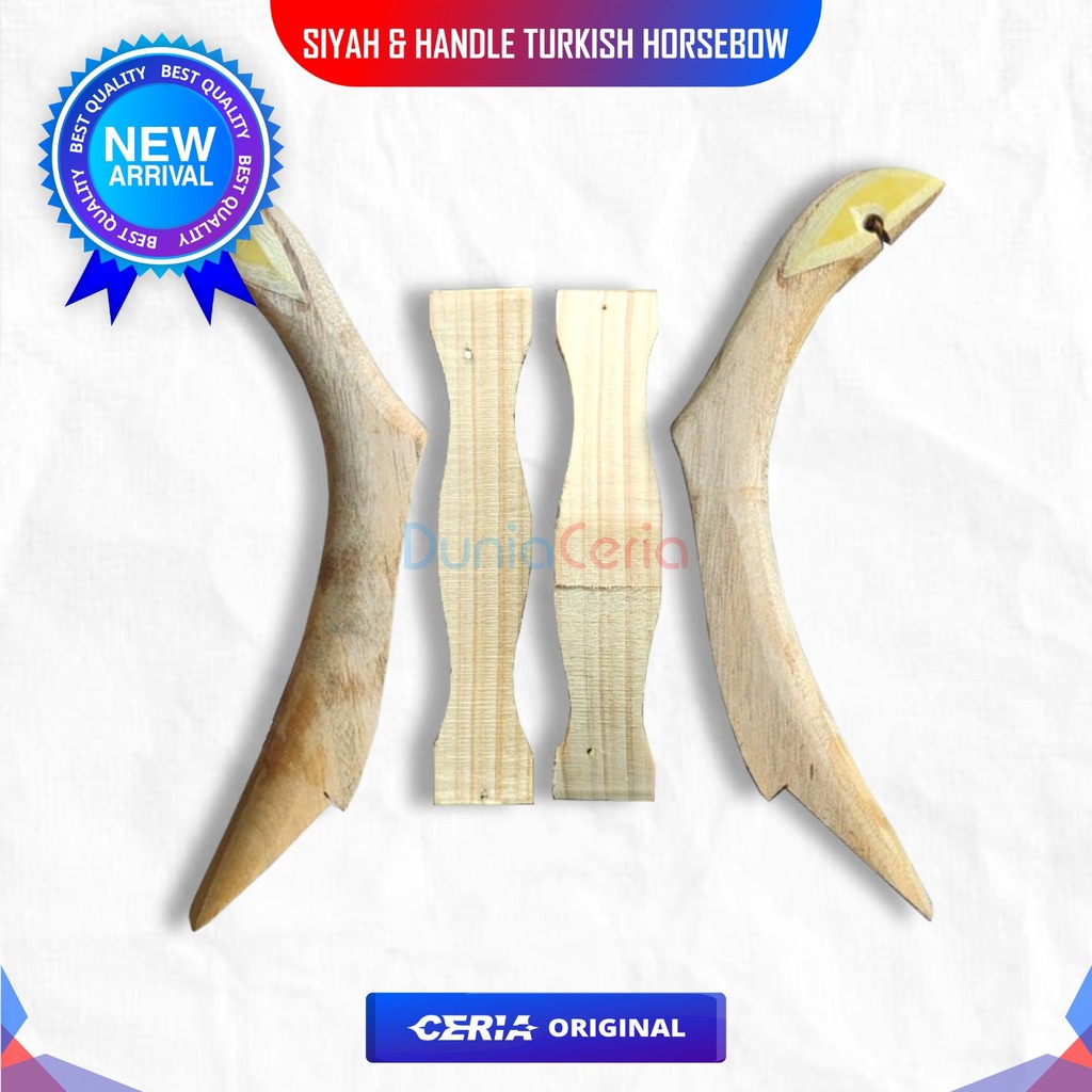 Siyah Set Handel Busur Turkish Horsebow Flat