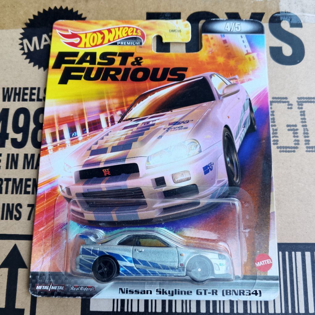 hotwheels premium Fast & Furious R34