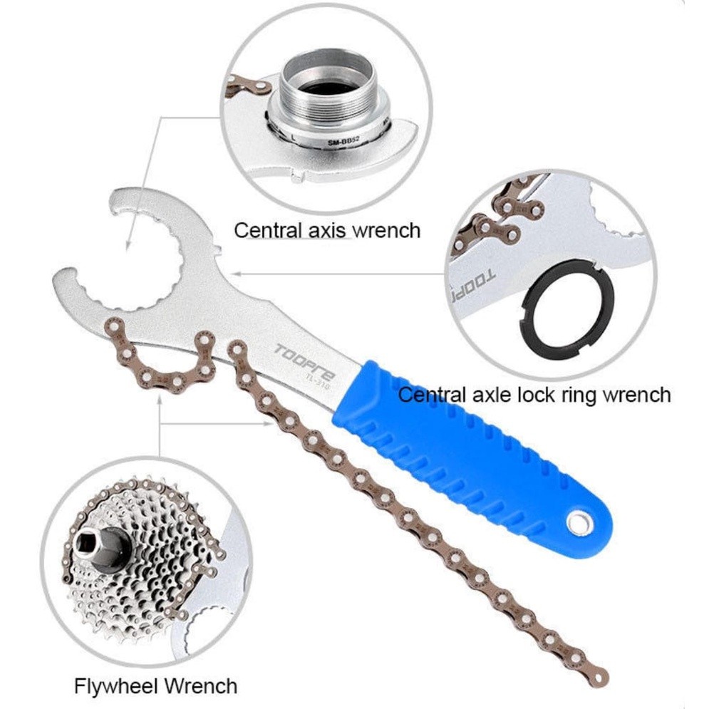 Foto Toopre Tool Kunci buka bottom bracket BB sprocket cassete freehub centrelock sepeda