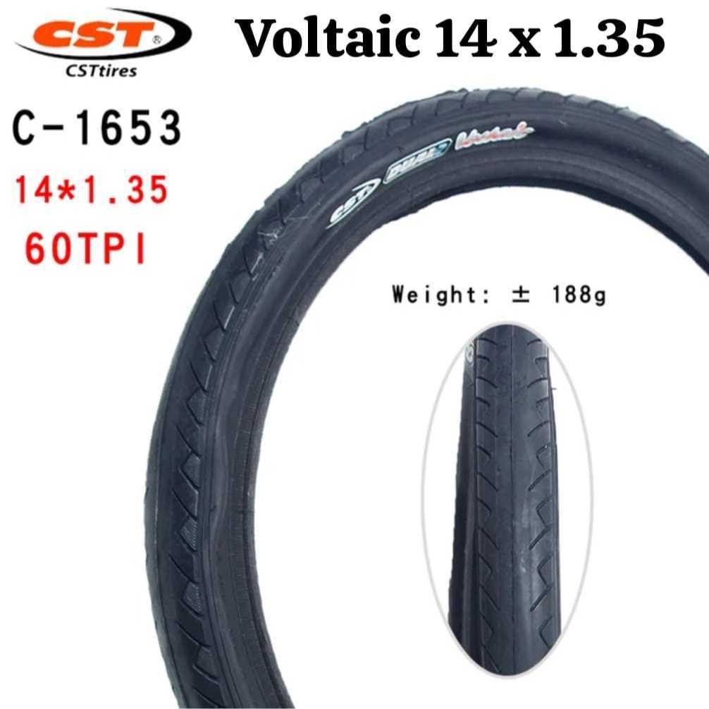 Foto Ban Luar CST Voltaic 14x1.35 60TPI 14 x 1.35 inch Non Folding Sepeda Anak Balance Bike Pushbike