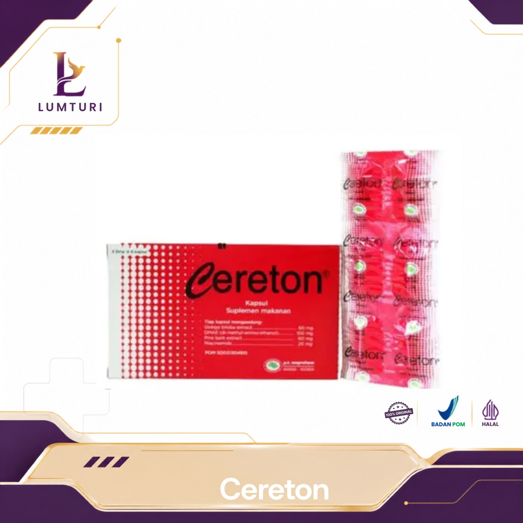 Cereton Box Isi 30 Tablet Vitamin Suplemen Kesehatan