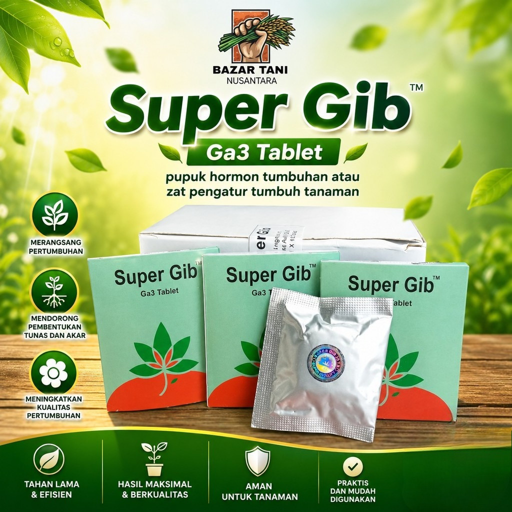 Super gib ga3 tablet supergib zpt supergip Super Gib SUPERGIB tablet GA3 GA 3 ORIGINAL ASLI Giberlin