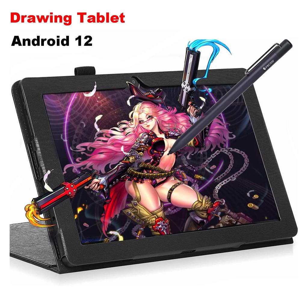 Frunsi Standalone Drawing Tablet Pad with Android 13 No Computer PC Needed 10 Inch IPS HD Screen WiF